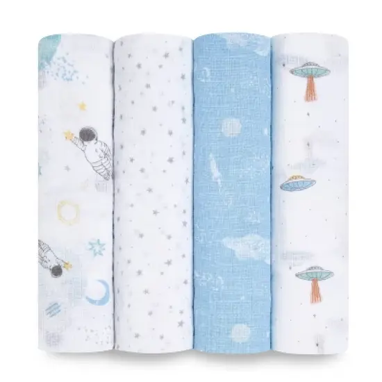 aden + anais essentials Muslin Swaddle Blankets - 4pk image {11}