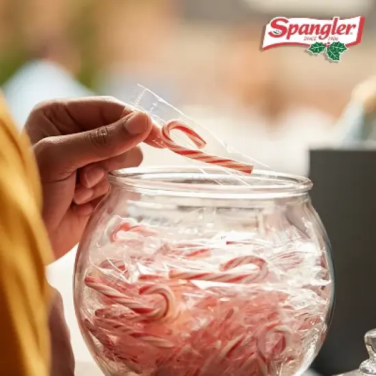 Spangler Mini Peppermint Candy Canes - 240 Count Box image {1}