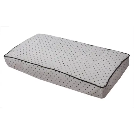 Bacati - Plus Quilted Muslin Changing Pad Cover Black image {7}
