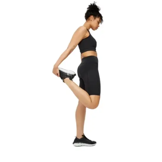 TomboyX Bike Shorts, High Waist 9" Workout Compression With Pockets For Women image {8}