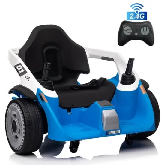 JOYRACER 24V Ride-On Bumper Car w/ Remote, 2&times;100W for Kids Ages 3&ndash;10, 3 Speeds, 360&deg; Spin, High/Low Speed, EVA Tires, Horn/Bluetooth/Music/MP3 image {8}