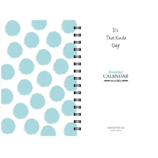 Kahootie Co. Kahootie Co Weekly Planner 6" x 9" Teal Polka Dot (ITKWTPD) image {1}