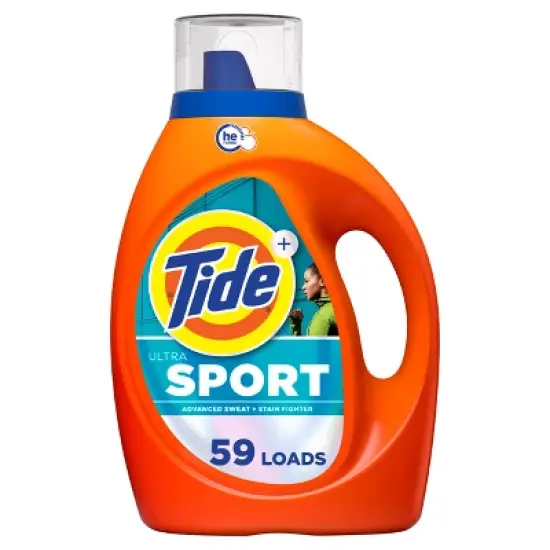 Tide Plus Febreze Sport Active Fresh High Efficiency Liquid Laundry Detergent Soap image {13}