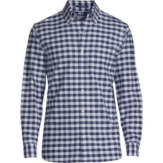 Lands' End Men's Tailored Fit Long Sleeve Sail Rigger Oxford Shirt image {6}