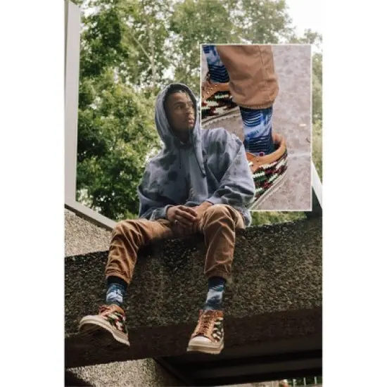 STANCE x WADE Men's Palm Chevron Crew Casual Socks - L image {6}