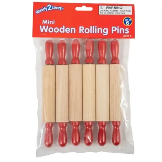 READY 2 LEARN&trade; Mini Wooden Rolling Pins - Set of 6 image {8}