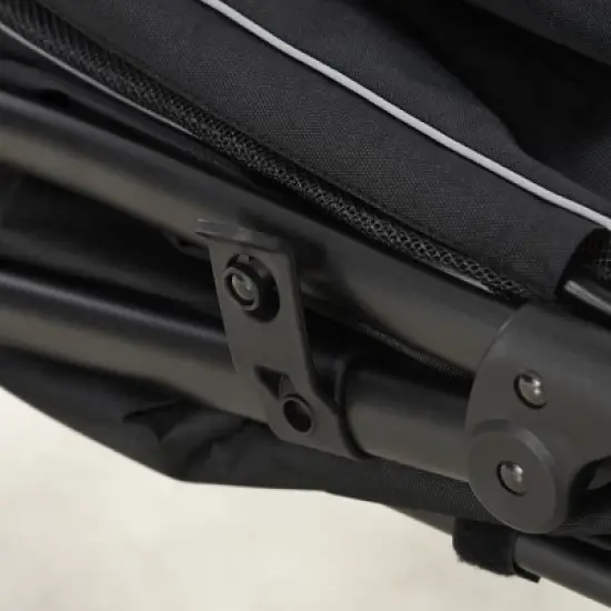 Gulches Pet Strollers: Black 1-Click Foldable Stroller for Medium to Large Dogs image {6}