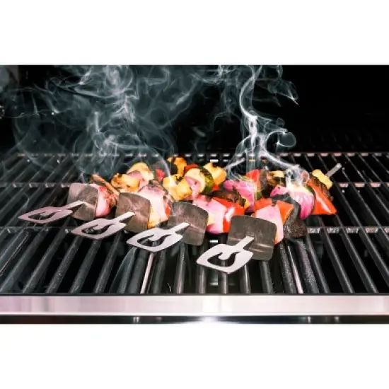 Char-Broil 4pk Grill Rust-Resistant Cookware Stainless Steel Skewers image {6}