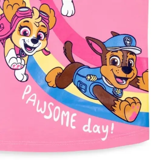 PAW Patrol Chase Rubble Skye Girls Graphic T-Shirt and Leggings Outfit Set Toddler image {5}