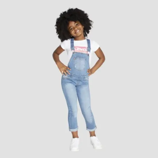 Levi's&reg; Girls' Overalls - Blue image {1}