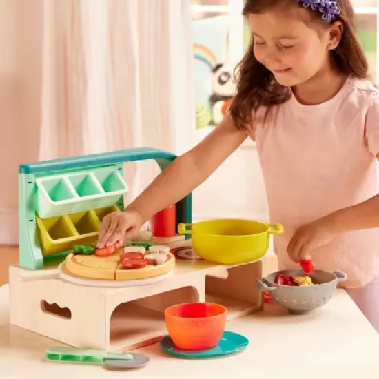 B. toys Play Food Set - Mini Chef - Pizza-n-Pasta Playset image {1}