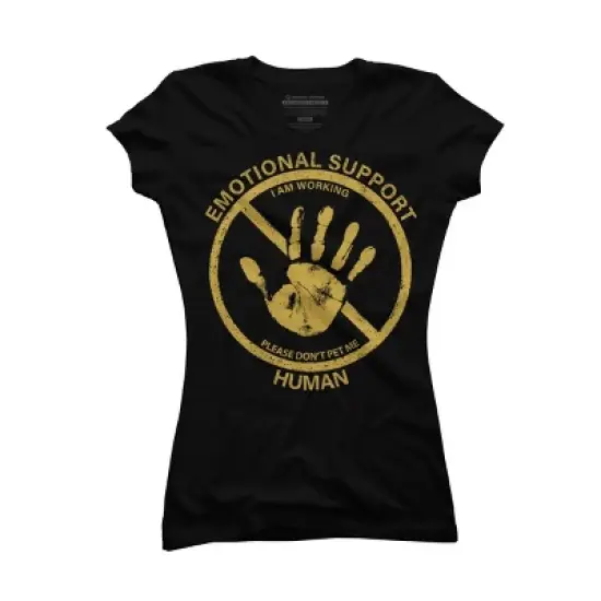 Junior's Design By Humans Service Animal By TenkenNoKaiten T-Shirt image {3}