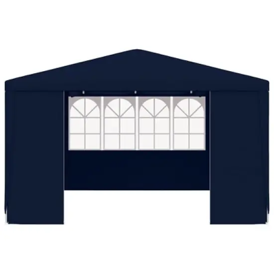 vidaXL Party Tent Blue Polyethylene, Steel Large Foldable Party Tent image {2}