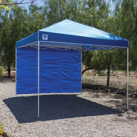 Z-Shade 10 by 10 Foot Everest Instant Straight Leg Canopy Tent Taffeta Sidewall Accessory Only to Provide Protection for Outdoor Events, Blue image {3}
