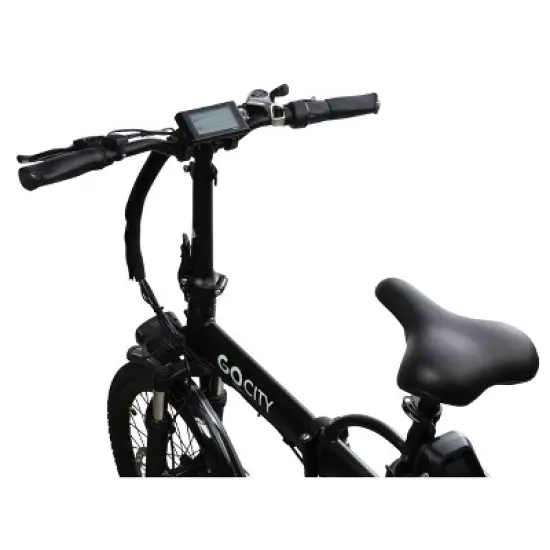 Go Power Bike 20" Go City Foldable Step Over Electric Bike - Black image {5}
