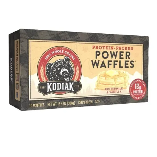 Kodiak  Frozen Power Waffles Buttermilk & Vanilla -13.4oz/10ct image {9}