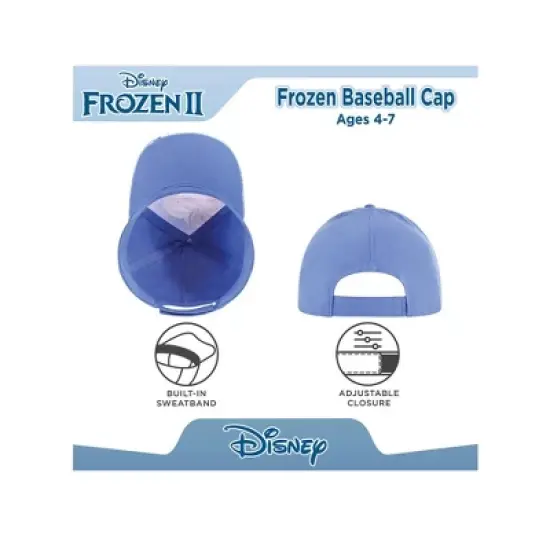 Disney Frozen Elsa and Anna Girls Baseball Hat image {3}