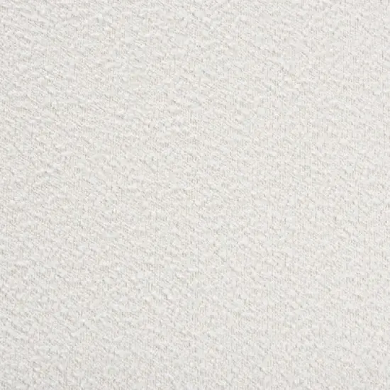 Stratton Boucle Fabric and Wood Sofa White/Walnut Brown - Baxton Studio image {7}