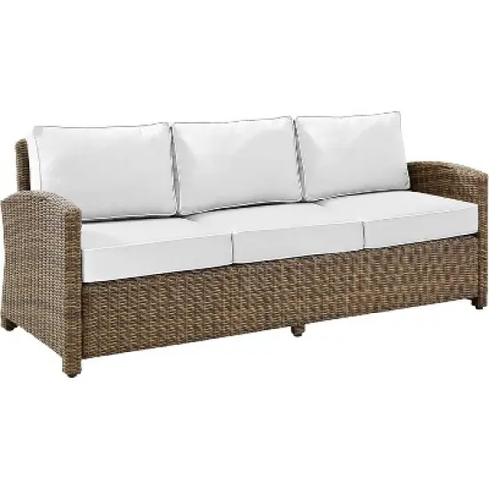 HomeStock Bradenton Outdoor Wicker Sofa image {10}