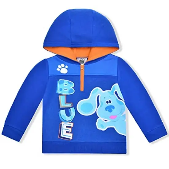 Nickelodeon Boy's Blue's Clues Half Zip Pullover Graphic Hoodie for toddler image {2}