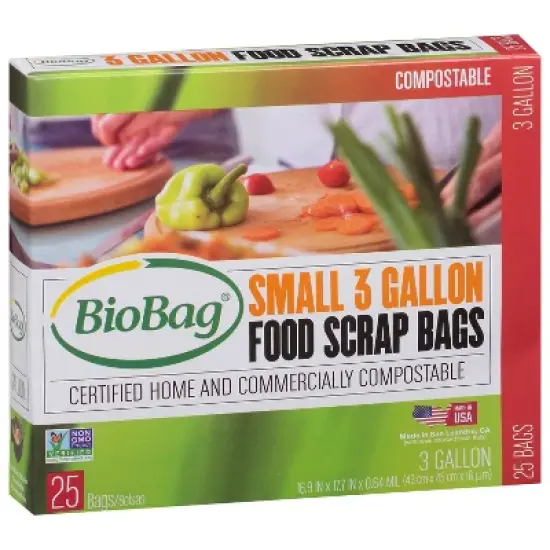 BioBag Compostable Food Trash Bags - Small - 25ct/3gal image {4}