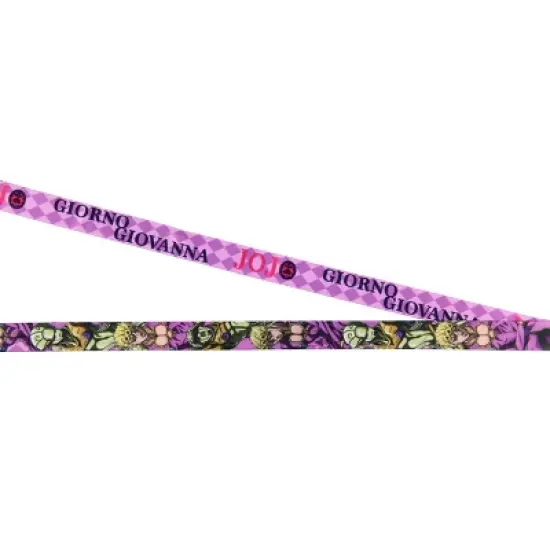 JoJo's Bizarre Adventure Giorno Giovanna Reversible ID Lanyard Badge Holder image {3}
