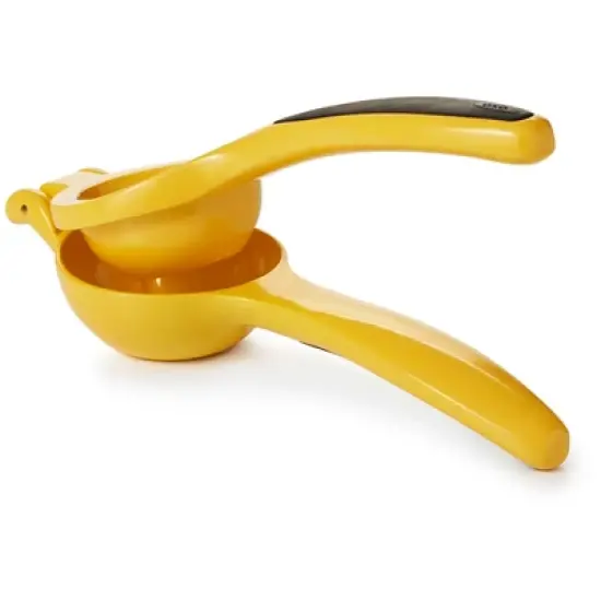 OXO Softworks Citrus Squeezer: Aluminum Handheld Lemon & Lime Juicer, Dishwasher-Safe, Yellow image {2}