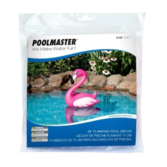 Poolmaster Flamingo Floating Swimming Pool and Backyard Decor image {4}