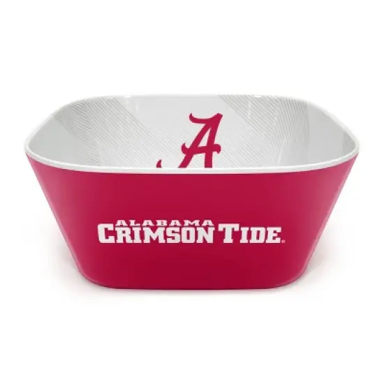 NCAA Alabama Crimson Tide Serving Bowl: Melamine Rounded Square Tableware image {1}