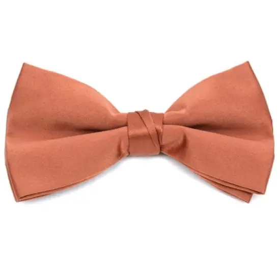 Men's Pre-tied Clip On Bow Tie - Formal Tuxedo Solid Color image {28}