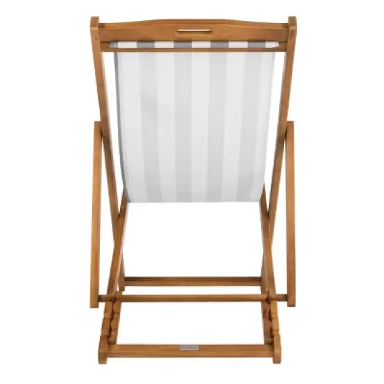 Loren Foldable Sling Chair - Natural/Gray/White - Safavieh image {6}