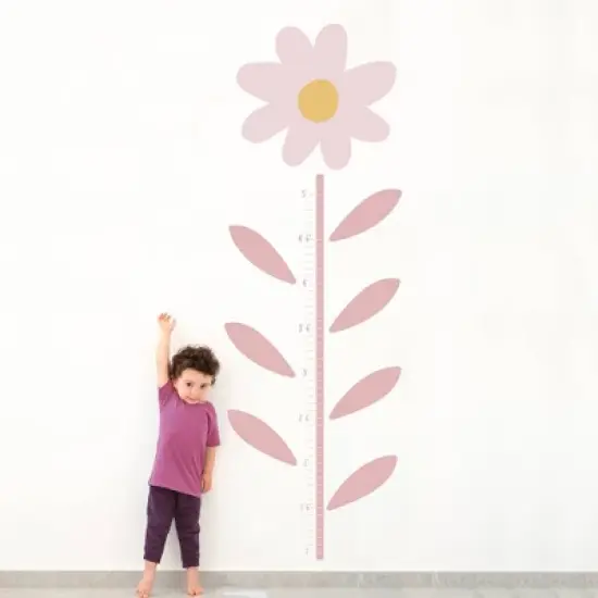 Lambs & Ivy Daisy Dreams Flower Growth Chart Wall Decals/Stickers image {1}