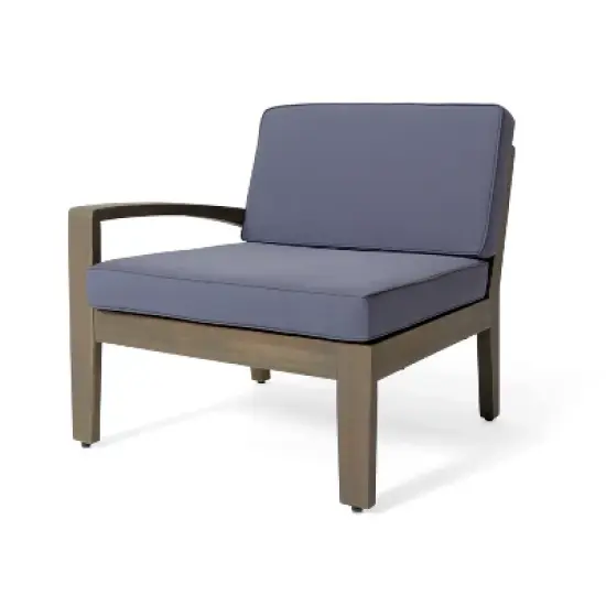 FIONECA L-Shaped Outdoor Sectional Sofa Set with Cushions, Acacia Wood Frame Patio Conversation Set for Garden, Deck, or Balcony image {11}