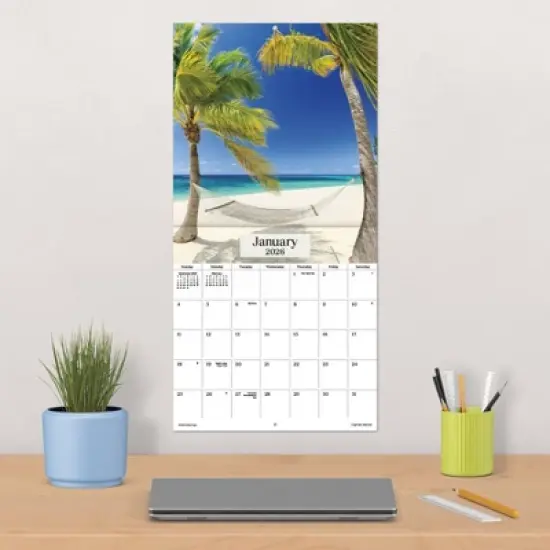 Trends International 2026 Beaches 12"x12" Wall Calendar image {4}