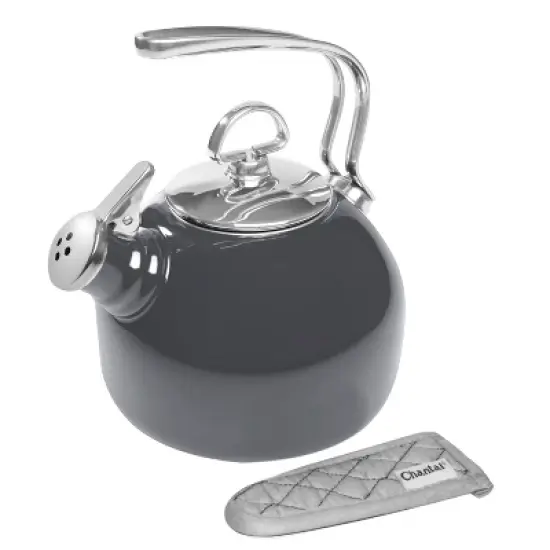Chantal Classic Enamel-on-Steel Teakettle, 1.8 quart image {7}