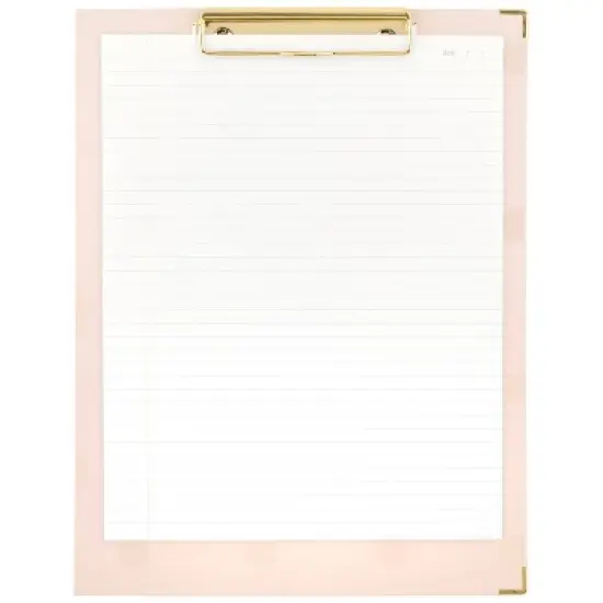 Sugar Paper Essentials Clipfolio Pink Gloss Dot image {4}