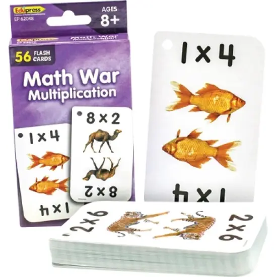 Edupress Math War Multiplication Flash Cards image {1}