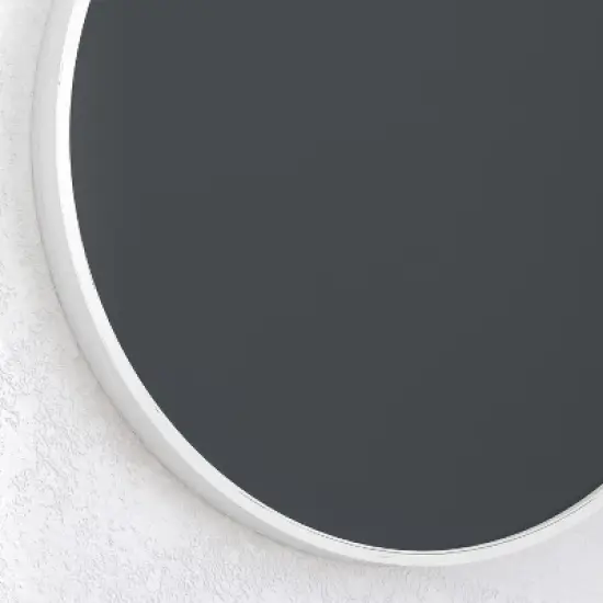 Merrick Lane Round Magnetic Chalkboard with Eraser, Chalk and Solid Wood Frame image {4}