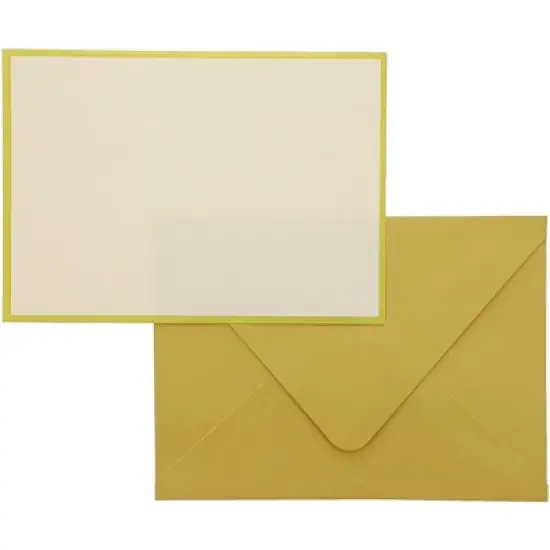 48 Pack Blank Invitation Cards and Envelopes for Wedding Birthday Graduation Baby and Bridal Shower, Gold Foil Border, 4 x 6 inches image {1}