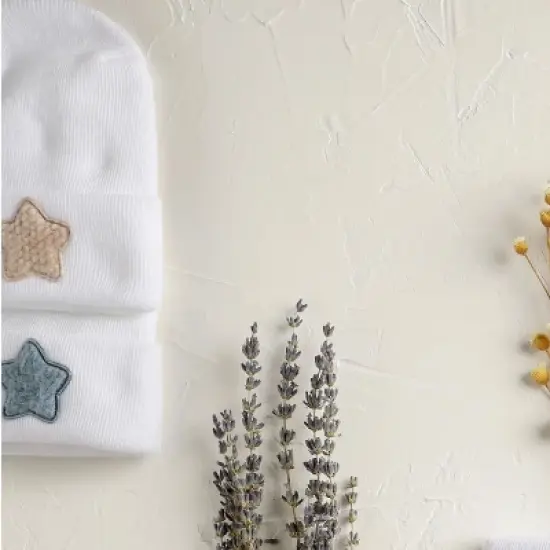 La&rsquo;dore Organic Baby Swaddle, Burp Cloth & Hospital Hat Set &ndash; Soft Muslin Wrap and Newborn Hat &ndash; Breathable, Gentle Cotton Baby Essentials image {2}