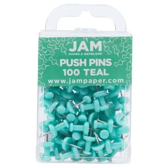 JAM Paper 100pk Colorful Push Pins image {15}