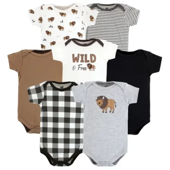 Hudson Baby Cotton Bodysuits, Wild Buffalo image {10}