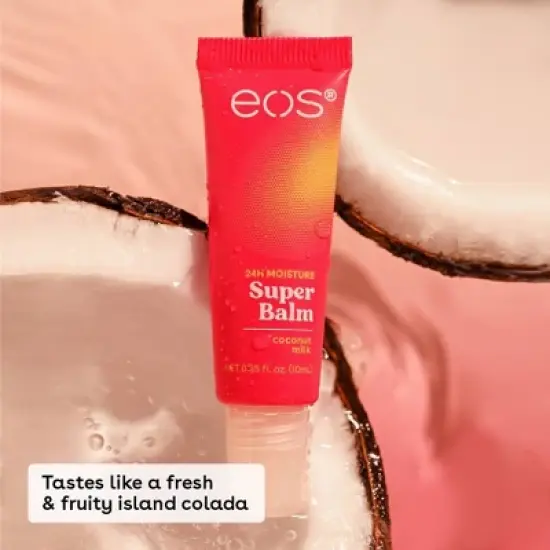 eos 24H Moisture Super Lip Balm - Coconut Milk & Honey Apple - 0.7 fl oz/2pk image {8}
