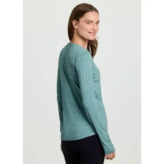 RBX Active Women's Athletic Fit Buttery Soft Quick Drying Long Sleeve Workout Top with Thumbholes image {4}