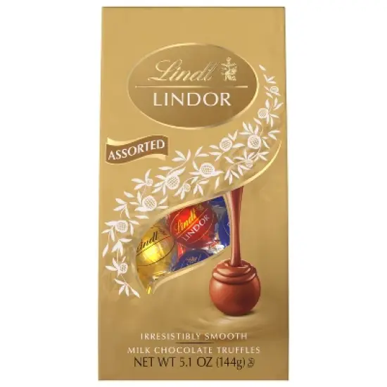 Lindt Lindor Assorted Chocolate Candy Truffles - 5.1oz image {1}