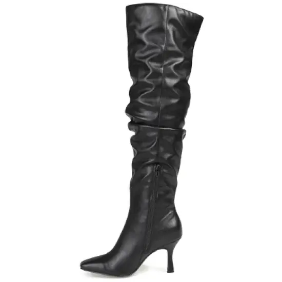 Journee Collection Womens Kindy Tru Comfort Foam Wide Calf Square Toe Over The Knee Boots image {1}