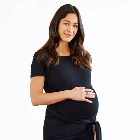 Moby Bump & Beyond T-Shirt Wrap Baby Carrier - Black - S image {2}