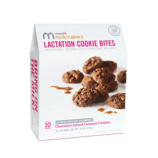 Munchkin Milkmakers Lactation Cookie Bites - Chocolate Salted Caramel - 20oz/10ct image {5}