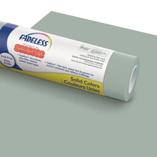 Fadeless&reg; Schoolgirl Style&trade; Bulletin Board Paper, 48" x 50' Roll, Vintage Chalkboard image {3}