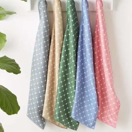 Bone Dry Microfiber Trellis Printed Pet Towel 3 Piece Set, Taupe image {6}